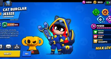 Conta com a Jessie gatuna, rara e bem cuidada Brawl Stars
