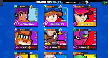 Conta com a Jessie gatuna, rara e bem cuidada Brawl Stars