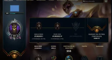 Conta Lv 304, 121 Skin Habilitadas Único Dono