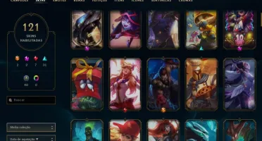 Conta Lv 304, 121 Skin Habilitadas Único Dono