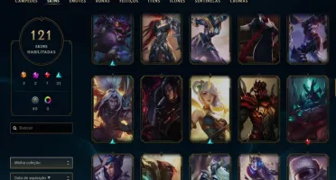 Conta Lv 304, 121 Skin Habilitadas Único Dono