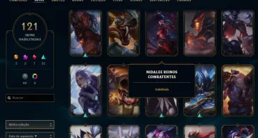 Conta Lv 304, 121 Skin Habilitadas Único Dono