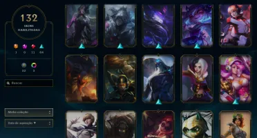 Bronze 2 com 125 Champs e 131 Skins + 1350 RP