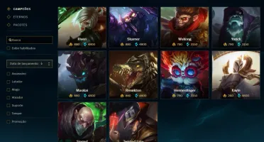 Bronze 2 com 125 Champs e 131 Skins + 1350 RP