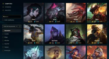 Bronze 2 com 125 Champs e 131 Skins + 1350 RP