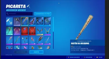 Conta de Fortnite com 700 gastos em skins.
