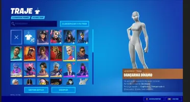 Conta de Fortnite com 700 gastos em skins.