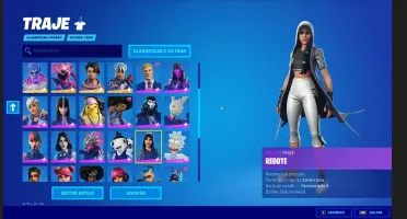 Conta de Fortnite com 700 gastos em skins.