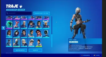 Conta de Fortnite com 700 gastos em skins.