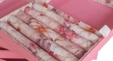 Caixa para Joias e Bijuterias Grande Floral Rosa