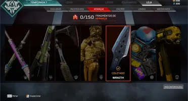 Conta apex (PC) lvl 93 com kunai da wraith