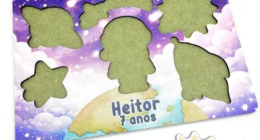 Jogo de Encaixe Astronauta Menina Personalizado