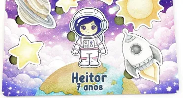 Jogo de Encaixe Astronauta Menina Personalizado