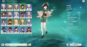 AR 51 Razor C6, Tumulo, Venti, Qiqi, Mona, Jean, Zhong Li e+