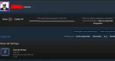 Consta Steam-Cs2 Prime - Medalha De 5 Anos - 8 Anos De Steam