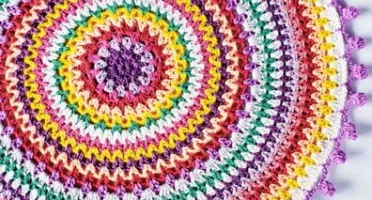 Mandala Taj em Crochê (toalhinha de Mesa)