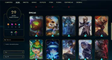 Prata 3 com 70 Champs e 29 Skins + 2 Fragmentos