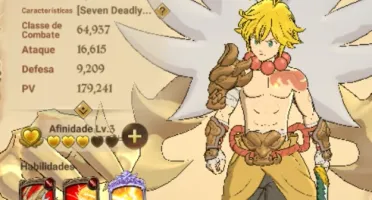 Conta 7DS 1100 diamantes+ Arthur Chaos+ Escanor+Meliodas