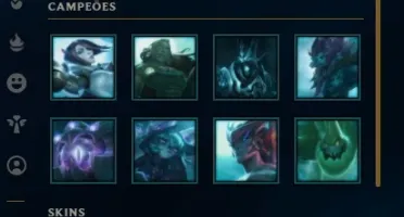 Conta LOL com passe qse todo feito, vários champs e espólios