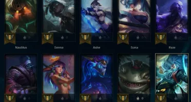 Conta LOL com passe qse todo feito, vários champs e espólios