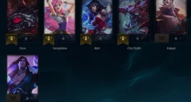 Conta LOL com passe qse todo feito, vários champs e espólios