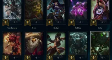 Conta LOL com passe qse todo feito, vários champs e espólios