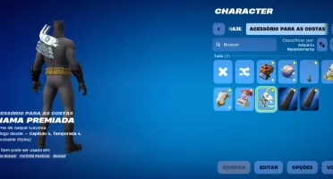 Conta Fortnite com 2 skins do Batman
