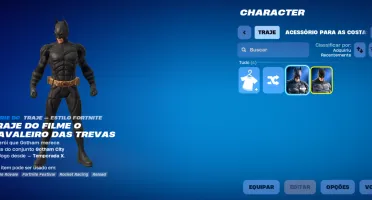 Conta Fortnite com 2 skins do Batman
