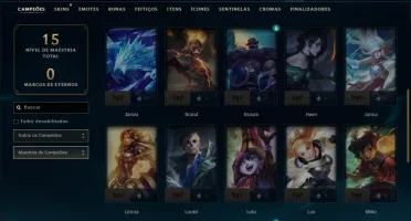 Bronze 3 com 35 Champs e 40 Skins