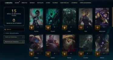 Bronze 3 com 35 Champs e 40 Skins