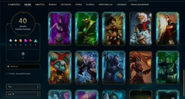 Bronze 3 com 35 Champs e 40 Skins