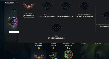 Bronze 3 com 35 Champs e 40 Skins