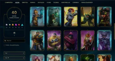 Bronze 3 com 35 Champs e 40 Skins