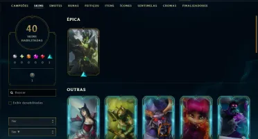 Bronze 3 com 35 Champs e 40 Skins