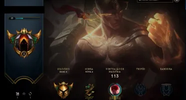 Conta league of legends com otimo mmr e varias skins