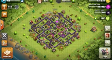 Vendo conta clash of clans cv8 bem upado. Com 1000 gemas.