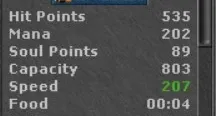 Knight lvl 263 - Vários chares na ACC - descrição