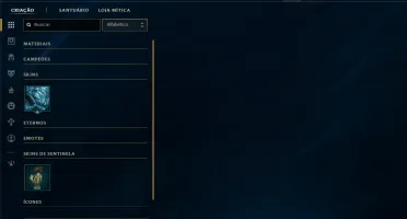 Unranked com 20 Champs e 34 Skins