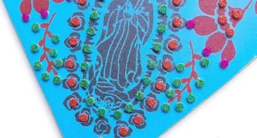 Quadro Mexicano Coração de Guadalupe