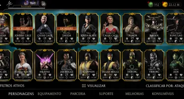 Vendo conta de mortal Kombat de mobile conta de Android