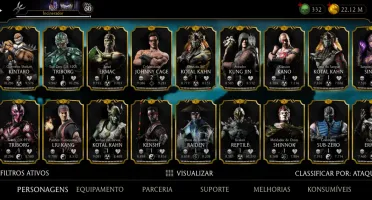 Vendo conta de mortal Kombat de mobile conta de Android