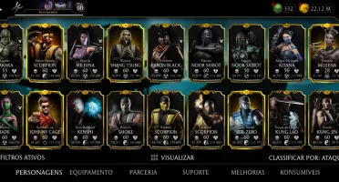 Vendo conta de mortal Kombat de mobile conta de Android