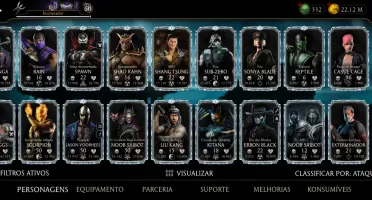 Vendo conta de mortal Kombat de mobile conta de Android