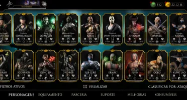 Vendo conta de mortal Kombat de mobile conta de Android