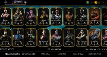 Vendo conta de mortal Kombat de mobile conta de Android