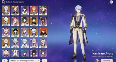 Conta AR57 - Ayato, Ayaka, Xiao, Zhongli, Venti, Diluc