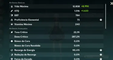 CONTA GENSHIN IMPACT - SERVER AMERICA AR. 57