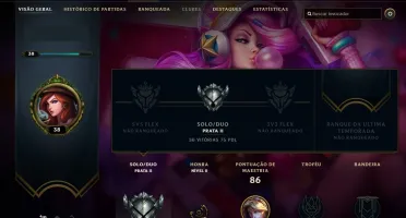 Conta com 125 pontos de prestígio + 11 Skins + Email