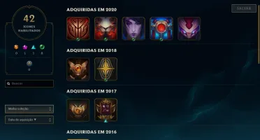 CONTA LOL PARA RUSHAR ELO