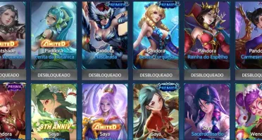 Conta - Heroes evolved, heróis: 113, skins: 243.